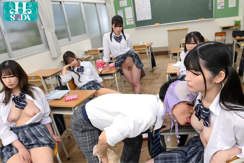 หนังโป๊ญี่ปุ่น หยุดเวลาทั้งทีเย็ดฟรีทั้งห้องเรียน HSODA-004 3